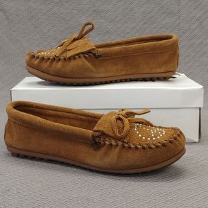 Minnetonka Peace Love Moccasin Dusty-8